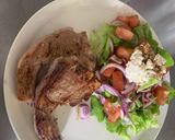 A picture of step 4 of Lamb and salad.