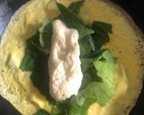 Foto del paso 2 de la receta: Omelette con espinaca y queso