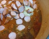 A picture of step 3 of Jambalaya.