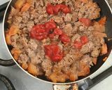 Foto del paso 3 de la receta: Pastel de carne y papa al sartén