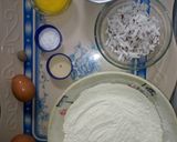 A picture of step 1 of Coconut Doughnut 🍩 (no milk).
