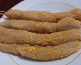 Foto langkah ke 6 dari resep Cilung/Papeda Gulung Tepung Roti Isi Abon (Pedas Manis).