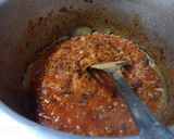 A picture of step 1 of Prawn Curry.