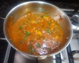 A picture of step 3 of Muttor butter panner masala.