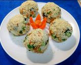 Foto langkah ke 5 dari resep Jumeokbap (nasi kepal ala korea).