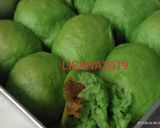 Foto langkah ke 7 dari resep Roti sobek eggless pandan.