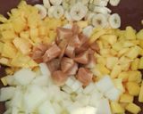 A picture of step 2 of Peach 🍑 special Chaat.