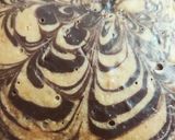 A picture of step 8 of Zebra Cake.
