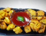 A picture of step 4 of Corn Capsicum Party Starters.
