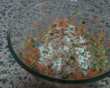 Foto del paso 3 de la receta: TORTITAS DE CALABACÍN Y ZANAHORIA ¡¡BUENÍSIMAS!! 😋💚