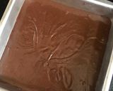 A picture of step 4 of Christmas tree brownie.