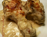 Foto del paso 29 de la receta: Pollo frito en crema tostada de cebolla y hinojo