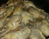 A picture of step 3 of Creamy green chicken/pollo en crema.