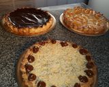 Foto del paso 4 de la receta: Tarta Toffi, Tarta de coco con dulce de leche y Tarta de durazno