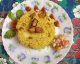 A picture of step 3 of Veg and paneer rice.
