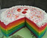 Foto langkah ke 6 dari resep Rainbow cake.