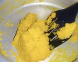 A picture of step 2 of Coconut mango balls.