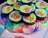 Foto langkah ke 5 dari resep Kimbab / Sushi Roll.