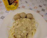 Foto langkah ke 5 dari resep Spaghetti Simple Telur Bakso Kecap Rumahan.
