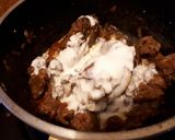 A picture of step 3 of Sesame beef with brocolli.