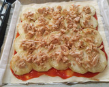 Foto del paso 7 de la receta: Pizza de hojaldre con berenjena y pollo