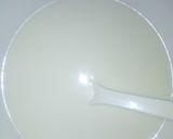 A picture of step 1 of Rice krispies/milk.