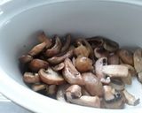 A picture of step 4 of Sig's creamy pork and mushroom salad.