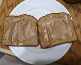 A picture of step 2 of Peanut butter and banana.