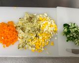 A picture of step 2 of Japanese Potato Salad.