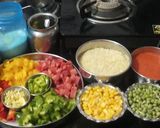 A picture of step 1 of Mexican Rice.