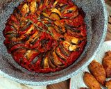 Sütőben sült Ratatouille fűszeres koftával recept fázis 9 fotója