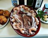 Foto del paso 3 de la receta Estofado de pulpo y langostinos en olla a presión