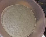 A picture of step 2 of Pearl millet and hours gram dal dosa .