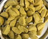 A picture of step 6 of Gatte ki sabzi.