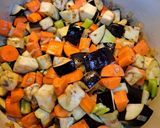 A picture of step 2 of Lamb stew with Pecorino Romano Mash.