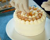 A picture of step 20 of Peach Decoration Cake (Chantilly Peche).
