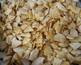 A picture of step 1 of Aloo Bhujiya (Potatoes).