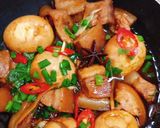 Hình bước làm 4 của món Thịt trứng kho bia