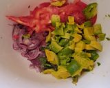 A picture of step 2 of My best salad/kachumbari....😋.