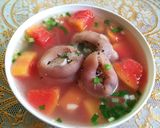 Hình bước làm 3 của món Canh giò heo hầm đu đủ