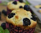 Blueberry & Cheese Muffins langkah memasak 6 foto