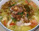 Foto langkah ke 8 dari resep Soto Ayam (Santan Susu).