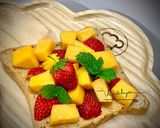 Hình bước làm 3 của món Sandwich Trái Cây Bơ Đậu Phộng BLW