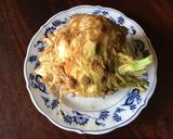 A picture of step 1 of California Farm Celeriac with Shrimp Pasta.