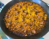 Foto del paso 9 de la receta: Paella de berenjena y salchichas (carne)