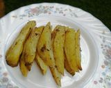 A picture of step 3 of Baked potato wedges.