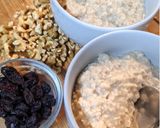 Foto del paso 3 de la receta: Avena con manzana caramelizada, nueces y arándanos