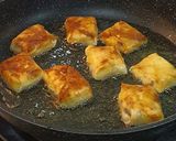 Foto langkah ke 3 dari resep Lumpia tape keju coklat.