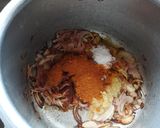 A picture of step 3 of Bhuna kheema.