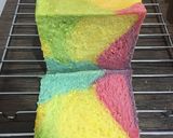 Foto langkah ke 7 dari resep Roti Tawar Pelangi Eggless Dairy Free.